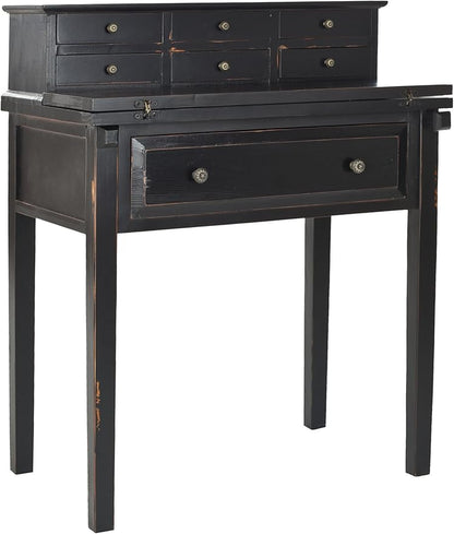 Safavieh American Homes Collection Abigail Distressed Black Fold Down Desk
