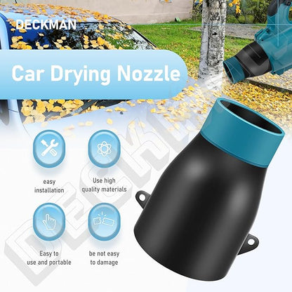 DECKMAN 191L13-5 191B21-6 Blower Nozzle Adapter/197889-6 Flat End Nozzle Attachment/Car Drying Nozzle Compatible with Makita Leaf Blowers XBU03Z XBU03SM1 XBU02Z XBU03 DUB362