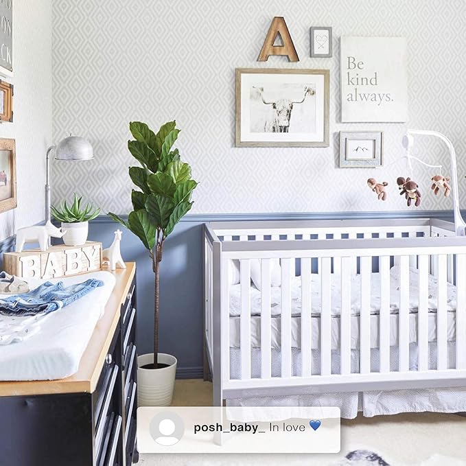 Delta Children Tribeca 4-in-1 Baby Convertible Crib, Midnight Grey