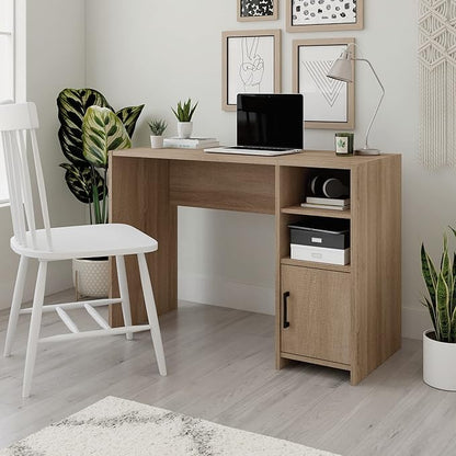 Sauder Beginnings Desk, L: 40.39" x W: 17.48" x H: 28.82", Summer Oak Finish