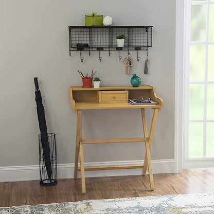 Linon Mable Folding Desk, Natural