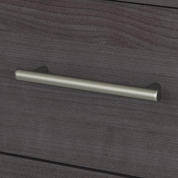 Bush SET018SG Somerset 72-Inch Computer Desk with Drawers and Hutch, Storm Gray