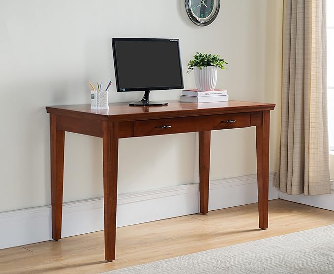 Leick Home 87400 Laptop Desk with Drop Front Keyboard Drawer, Westwood Cherry