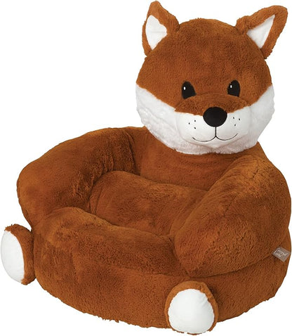 Trend Lab Fox Toddler Chair Plush Character Kids Chair Comfy Furniture Pillow Chair for Boys and Girls, 21 x 19 x 19 inches