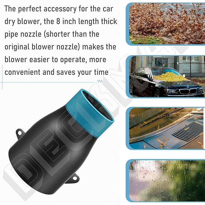 DECKMAN 191L13-5 191B21-6 Blower Nozzle Adapter/197889-6 Flat End Nozzle Attachment/Car Drying Nozzle Compatible with Makita Leaf Blowers XBU03Z XBU03SM1 XBU02Z XBU03 DUB362