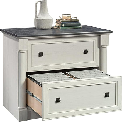 Sauder Palladia Lateral File, L: 36.81" x W: 22.01" x H: 29.61", Glacier Oak