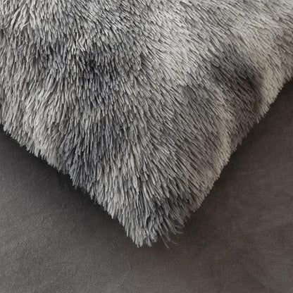 Tie dye Dark Gray Plush Fluffy Comforter Cover Set Queen - Ultra Soft Faux Fur tie dye Bedding Sets 3 Pieces (1 Shaggy Duvet Cover + 2 Pillow case) Fluffy Bed Set (Tie Dye Dark Gray, Queen)