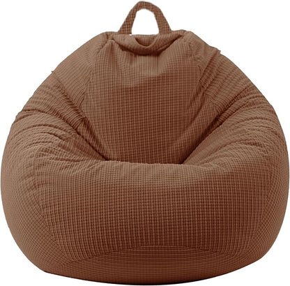 Stuffed Animal Storage Bean Bag Chair Cover (No Filler) Washable Ultra Soft Corduroy Bean Bag Cover for Organizing Plush Toys, Bean Bag for Adults