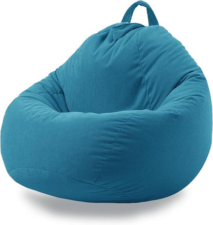 3 Ft Bean Bag Chair Cover (No Filler) Stuffed Animal Storage Bean Bag Cover for Pets Dogs/Cats Bed Corduroy Stuffed for Organizing Plush Toys