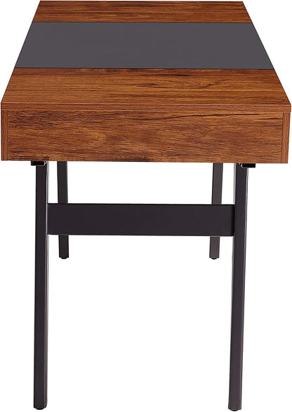 Techni Mobili Expandable Modern Storage Writing Desk, Mahogany