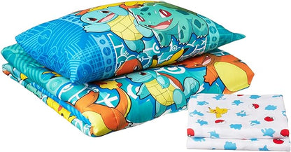 Northwest Pokemon Bed in a Bag Set, Twin, First Starters