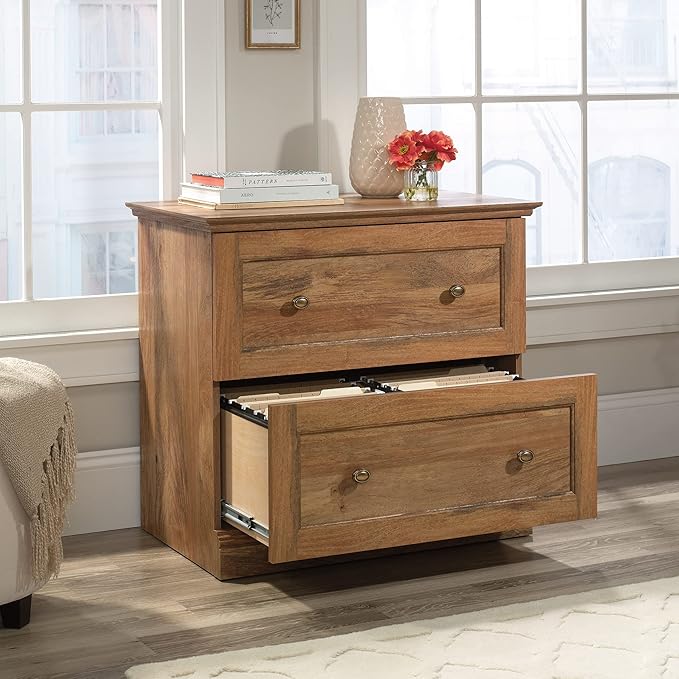 Sauder Barrister Lane Lateral File, L: 32.36" x W: 19.53" x H: 29.76", Sindoori Mango Finish