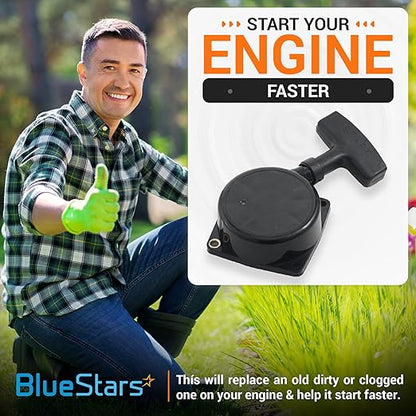 BlueStars A051000841 Starter Recoil Assembly - for Echo PB-650 PB-650H PB-650T PB-651H PB-651T PB-750H PB-750T PB-755 PB-755H PB-770H PB-770T Backpack Blowers - Replaces A051000840 A051000201