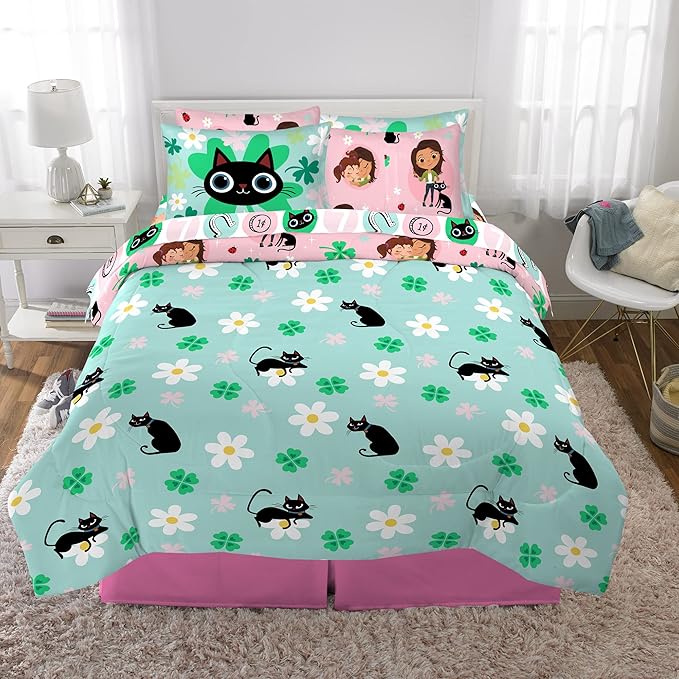 Skydance Luck Kids Bedding Super Soft Comforter and Sheet Set with Sham, 7 Piece Full Size, By Franco