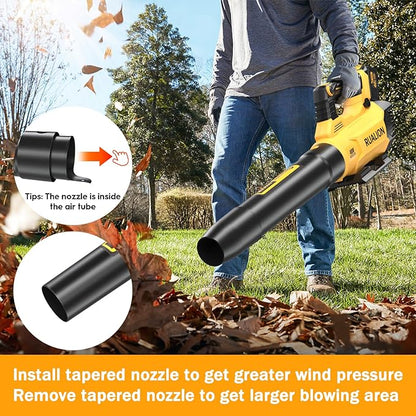 Leaf Blower Cordless Up to 650 CFM 195 MPH-Electric Leaf Blowers Brushless-Battery Powered Blowers for Lawn Care, Patio, Garage(40V 6.0 Ah Battery and Charger included)