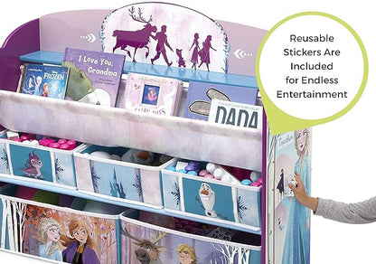 Delta Children Kids Convertible Activity Bench - Greenguard Gold Certified, Frozen II & Deluxe Toy and Book Organizer, Disney Frozen II