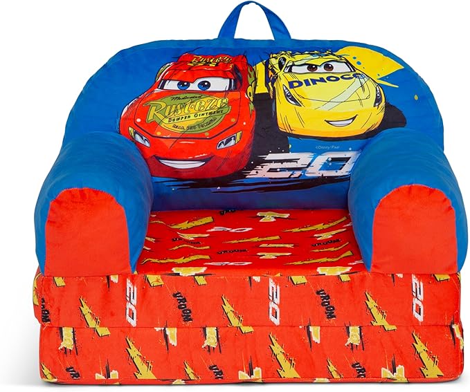 Delta Children Cozee Buddy Flip-Out Kids Chair, Cars