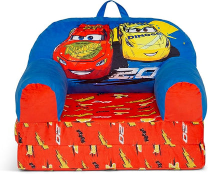 Delta Children Cozee Buddy Flip-Out Kids Chair, Cars