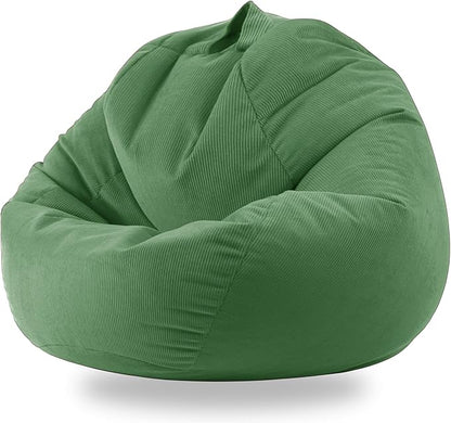 3 Ft Bean Bag Chair Cover (No Filler) Stuffed Animal Storage Bean Bag Cover for Pets Dogs/Cats Bed Corduroy Stuffed for Organizing Plush Toys