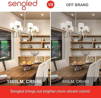 Sengled Alexa Light Bulbs, 100W Equivalent, S1 Auto Pairing with Alexa Devices, Smart Light Bulb that Work with Alexa, Bluetooth Mesh Smart Home Lighting, ‎Warm Light Bulbs, No Hub Required, 4-Pack,