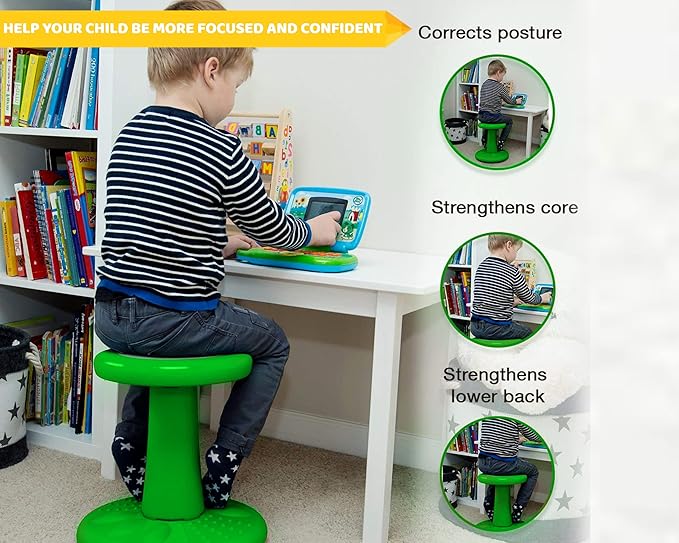Studico Active Chair 14" High Wobble Kids Chair for Toddlers, Pre-Schoolers, Age 3-7y, K and Grades 1-2, Flexible Classroom Seating, ADD/ADHD, Posture