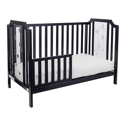 Suite Bebe Celeste 3 in 1 Convertible Island Crib Wood and Acrylic, Black