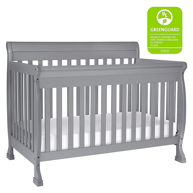 DaVinci Kalani 4-in-1 Convertible Crib in Grey, Greenguard Gold Certified