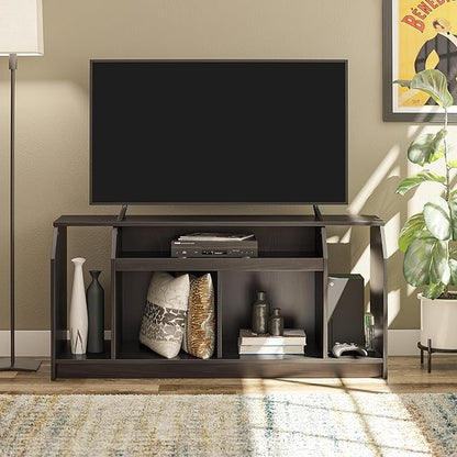 Ameriwood Home The Loft Stand for TVs up to 59”, Black Oak