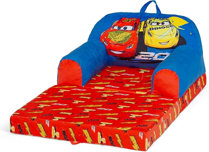 Delta Children Cozee Buddy Flip-Out Kids Chair, Cars