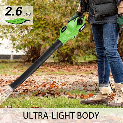 Cordless Leaf Blower 150MPH, Handheld Electric Leaf Blower with 4.0Ah Battery and Charger, 2 Speed Modes, 20V Battery Operated Leaf Blowers for Lawn Care, Patio, Blowing Leaves and Snow