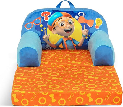Delta Children Cozee Buddy Flip-Out Kids Chair, Blippi