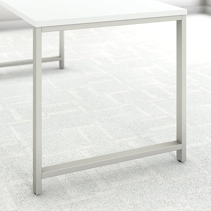 Bush Business Furniture 400 Series Table Desk with Metal Legs, 60W x 30D, White