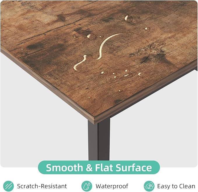 COTUBLR L Shaped Computer Desk, 47 Inch Small Corner Desk with Storage Shelves, Computer Desk Table Laptop Table Writing Desk Study Table for Home Office Workstation Small Spaces (Rustic Brown)