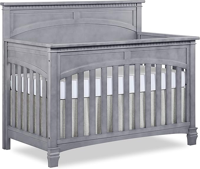 Evolur Santa Fe 5-in-1 Convertible Crib, Storm Grey