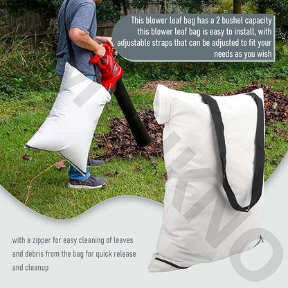 51503 Bottom Zip Replacement Bag Compatible With Toro Blower Vacuum, Blower Leaf Bag 2 Bushel Capacity, Fits Models 51539, 51549, 51599, 51617, 51618, 51609, 51619, 51553, 51573, 51587, 51591, 51598