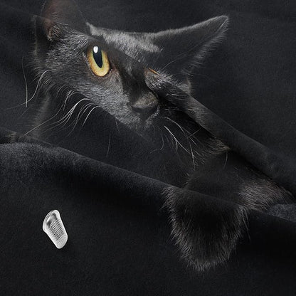 NINENINE Cat Comforter Bedding Set Twin for Girls Kids,Black Cat Lying on The Black Sofa Pattern Printed Bedding Set,Black Comforter Set,Soft Breathable Microfiber Quilt with Matching Pillowcase#5005