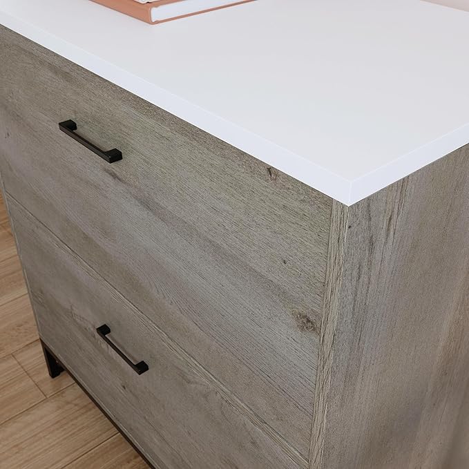 Sauder Tremont Row 2-Drawer Lateral File Cabinet, L: 27.95" x W: 15.71" x H: 29.53", Mystic Oak