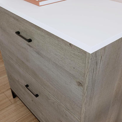 Sauder Tremont Row 2-Drawer Lateral File Cabinet, L: 27.95" x W: 15.71" x H: 29.53", Mystic Oak