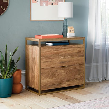 Sauder International Lux Lateral File, L: 30.32" x W: 16.54" x H: 29.72", Sindoori Mango Finish