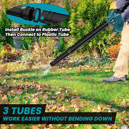 Cordless Leaf Blower for Makita 18V Battery,Electric Jobsite Air Blower with Brushless Motor,6 Variable Speed Up to 180MPH,2-in-1 Handle Electric Blower and Vacuum Cleaner(Battery Not Included)