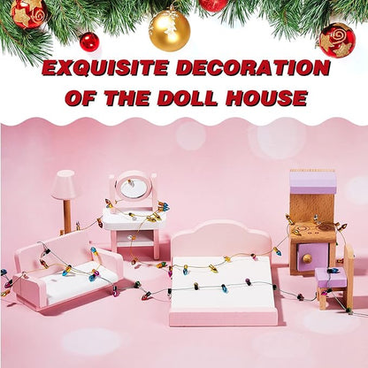 Tuanse 590 Inch Christmas Lights Miniature String Light Accessories Fake Light String Fairy Lights 3 Pieces Christmas Decoration for Xmas Furniture Accessories