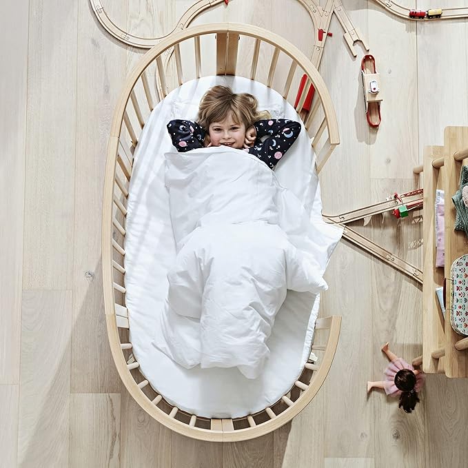 Stokke Sleepi Bed Extension, Hazy Grey - Convert Sleepi Mini Crib Into Sleepi Bed - Suitable for Children Up to 3 Years - Mattress Sold Separately - Extends Bed to 50 Inches
