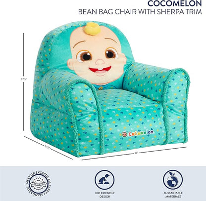 Idea Nuova Cocomelon Bean Bag Sofa Chair , Large