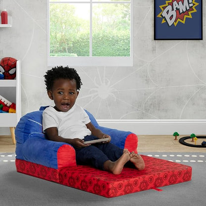 Delta Children Cozee Buddy Flip-Out Kids Chair, Spidey and His Amazing Friends