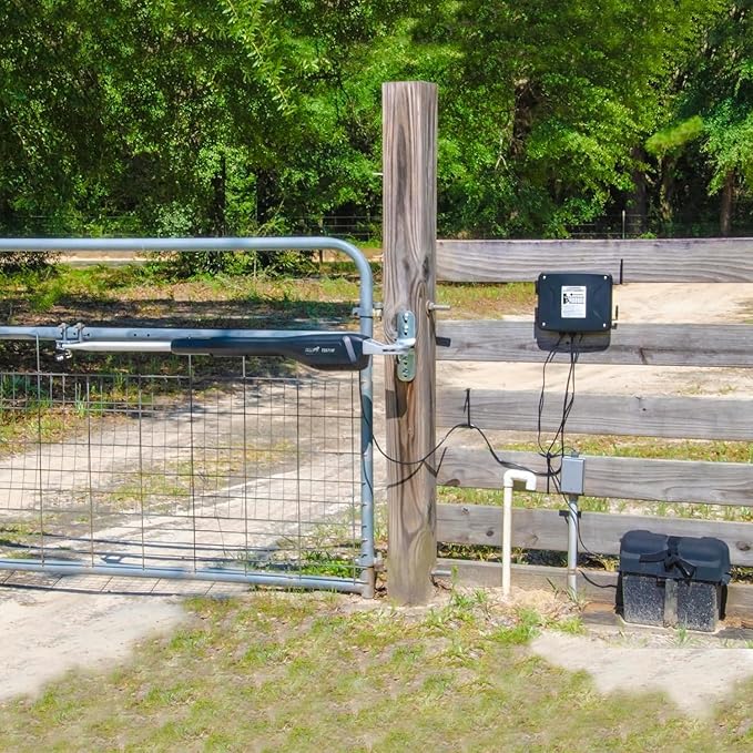 Mighty Mule MM571W-A Automatic, Single Gate Opener - Upgraded, Black