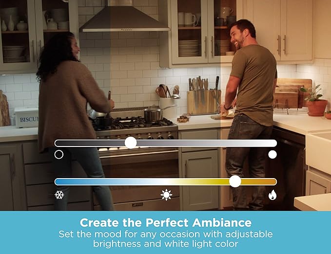 BLACK+DECKER Works with Alexa Smart Under Cabinet Lighting Kit, Adjustable LEDs, (3) 9" Bars White