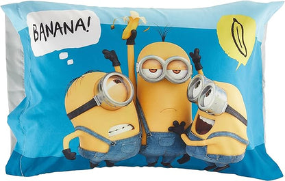 Franco Kids Bedding Super Soft Comforter and Sheet Set, 4 Piece Twin Size, Minions The Rise Of Gru