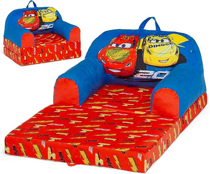 Delta Children Cozee Buddy Flip-Out Kids Chair, Cars