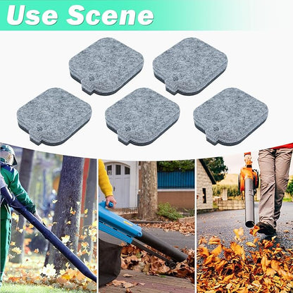 Adefol 5Pcs Air Filter for Stihl BG55 BG45 BG46 BG65 BG85 SH85 SH55 BR45 BR45C Backback Leaf Blower Replace 42291201800