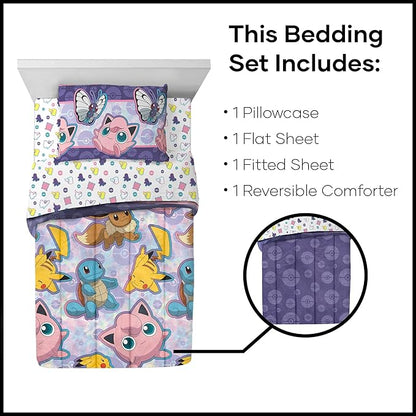 Northwest Pokemon Bed in a Bag Set, Twin, Friendly Battle